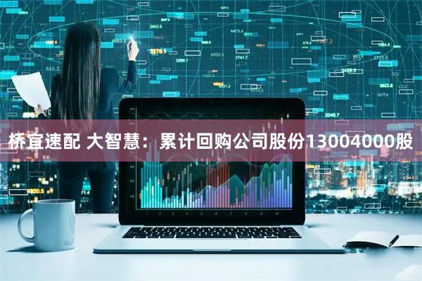 桥宜速配 大智慧：累计回购公司股份13004000股