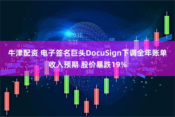牛津配资 电子签名巨头DocuSign下调全年账单收入预期 股价暴跌19%